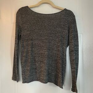 H&M Open Back Grey Top